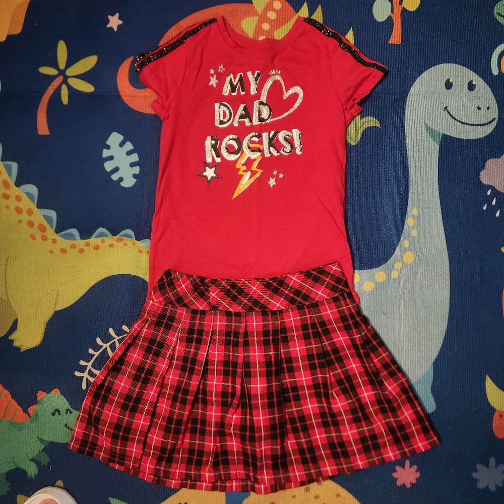 Garanimals Red and Black Plaid Skirt